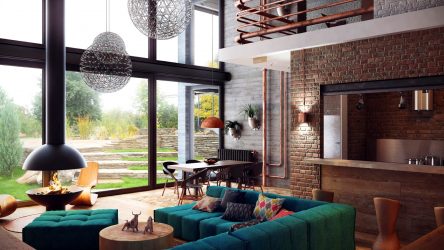Interior de apartamento em estilo loft: mais de 215 fotos de design com espaço ilimitado para auto-expressão