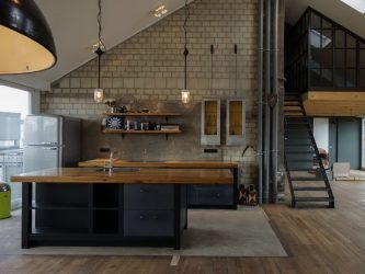 Interior de apartamento em estilo loft: mais de 215 fotos de design com espaço ilimitado para auto-expressão