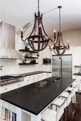 Lustres de cozinha em estilo moderno de interiores (mais de 255 fotos). Qual deles escolher?