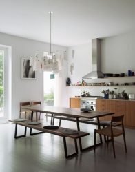 Lustres de cozinha em estilo moderno de interiores (mais de 255 fotos). Qual deles escolher?