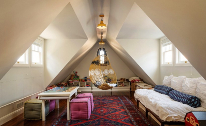 Como equipar o sótão da casa: Características que precisam ser levadas em conta (170+ Fotos do quarto, banheiro, berçário)
