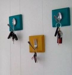 Porta-chaves de parede no corredor: 140+ (Foto) As opções originais com as próprias mãos