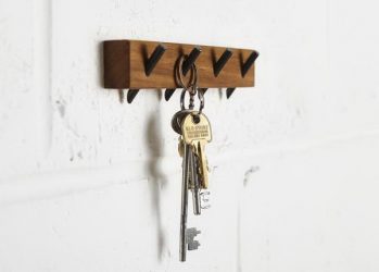 Porta-chaves de parede no corredor: 140+ (Foto) As opções originais com as próprias mãos