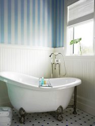 Qual é o melhor papel de parede para colar o banheiro? Líquido, vinil, lavagem, umidade resistente - escolha o mais prático (115+ fotos)