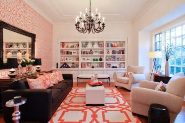 Papel de parede para pintura - Prós e contras 240+ (Fotos) Interiores na sala de estar, quarto, cozinha
