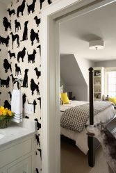 Papel de parede para pintura - Prós e contras 240+ (Fotos) Interiores na sala de estar, quarto, cozinha