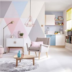 Papel de parede para pintura - Prós e contras 240+ (Fotos) Interiores na sala de estar, quarto, cozinha