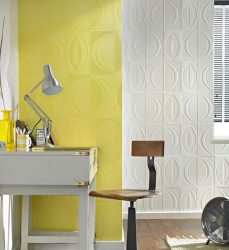 Papel de parede para pintura - Prós e contras 240+ (Fotos) Interiores na sala de estar, quarto, cozinha