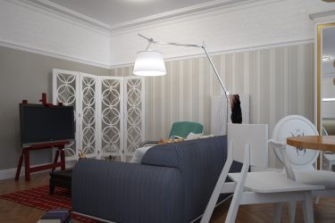 Papel de parede para pintura - Prós e contras 240+ (Fotos) Interiores na sala de estar, quarto, cozinha
