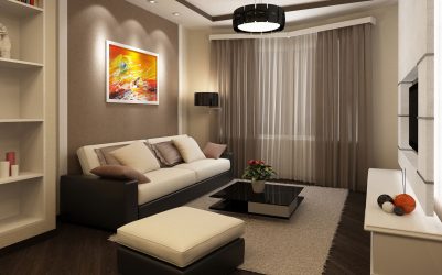 230+ صور الأفكار الداخلية شقق 1 (غرفة واحدة) من 40 متر مربع. تصميم عصري بسيط وأنيق