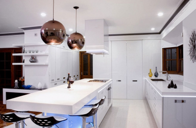 Iluminação adequada na cozinha: Opções modernas para um design aconchegante (mais de 155 fotos)