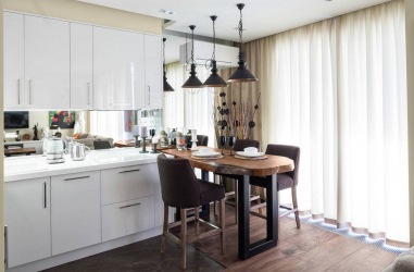 Iluminação adequada na cozinha: Opções modernas para um design aconchegante (mais de 155 fotos)