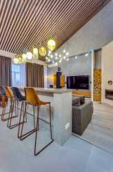 Iluminação adequada na cozinha: Opções modernas para um design aconchegante (mais de 155 fotos)