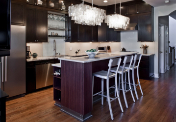 Iluminação adequada na cozinha: Opções modernas para um design aconchegante (mais de 155 fotos)