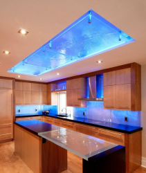 Iluminação adequada na cozinha: Opções modernas para um design aconchegante (mais de 155 fotos)