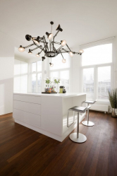 Iluminação adequada na cozinha: Opções modernas para um design aconchegante (mais de 155 fotos)