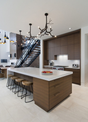 Iluminação adequada na cozinha: Opções modernas para um design aconchegante (mais de 155 fotos)