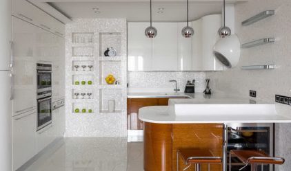 Decoração de parede na cozinha: mais de 205 opções de foto (painéis, laminados, gesso). Como combinar praticidade com estética?