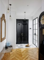 Opções interiores no Corredor: mais de 225 designs fotográficos (pedra / laminado / azulejo / fresco). Qual cor da parede é melhor?