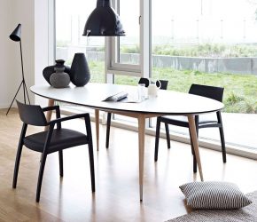 Mesa oval na cozinha - Versão universal para qualquer interior (mais de 210 fotos de modelos deslizantes, de vidro e de madeira)