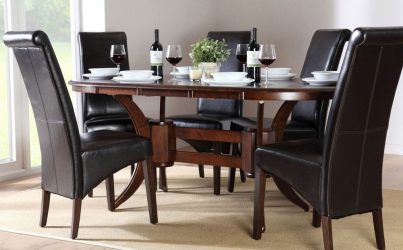 Mesa oval na cozinha - Versão universal para qualquer interior (mais de 210 fotos de modelos deslizantes, de vidro e de madeira)