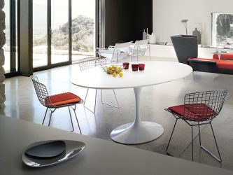 Mesa oval na cozinha - Versão universal para qualquer interior (mais de 210 fotos de modelos deslizantes, de vidro e de madeira)