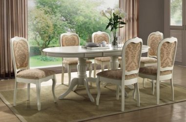 Mesa oval na cozinha - Versão universal para qualquer interior (mais de 210 fotos de modelos deslizantes, de vidro e de madeira)