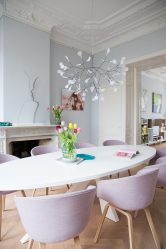 Mesa oval na cozinha - Versão universal para qualquer interior (mais de 210 fotos de modelos deslizantes, de vidro e de madeira)
