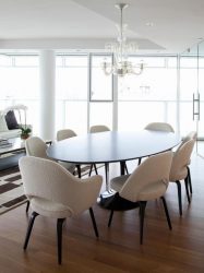 Mesa oval na cozinha - Versão universal para qualquer interior (mais de 210 fotos de modelos deslizantes, de vidro e de madeira)