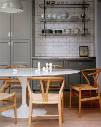 Mesa oval na cozinha - Versão universal para qualquer interior (mais de 210 fotos de modelos deslizantes, de vidro e de madeira)
