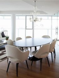 Mesa oval na cozinha - Versão universal para qualquer interior (mais de 210 fotos de modelos deslizantes, de vidro e de madeira)