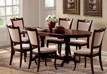 Mesa oval na cozinha - Versão universal para qualquer interior (mais de 210 fotos de modelos deslizantes, de vidro e de madeira)