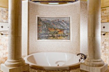 Opções de azulejo de banheiro: 185+ (foto) opções de parede