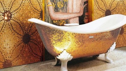 Opções de azulejo de banheiro: 185+ (foto) opções de parede