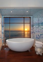 Opções de azulejo de banheiro: 185+ (foto) opções de parede