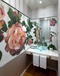 Opções de azulejo de banheiro: 185+ (foto) opções de parede