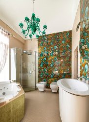 Opções de azulejo de banheiro: 185+ (foto) opções de parede