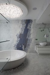Opções de azulejo de banheiro: 185+ (foto) opções de parede