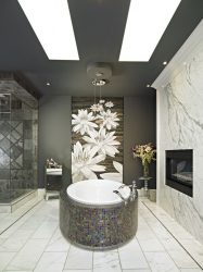 Opções de azulejo de banheiro: 185+ (foto) opções de parede