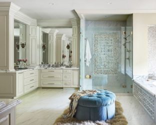 Opções de azulejo de banheiro: 185+ (foto) opções de parede