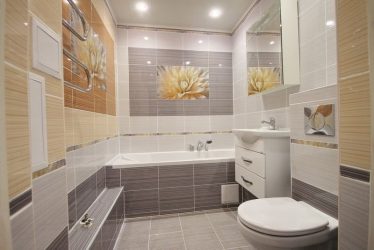 Opções de azulejo de banheiro: 185+ (foto) opções de parede