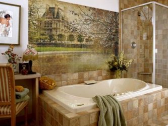 Opções de azulejo de banheiro: 185+ (foto) opções de parede
