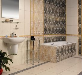 Opções de azulejo de banheiro: 185+ (foto) opções de parede