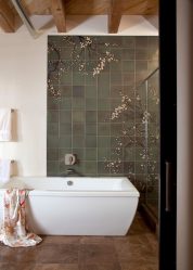 Opções de azulejo de banheiro: 185+ (foto) opções de parede