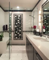 Opções de azulejo de banheiro: 185+ (foto) opções de parede
