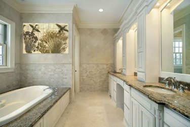 Opções de azulejo de banheiro: 185+ (foto) opções de parede
