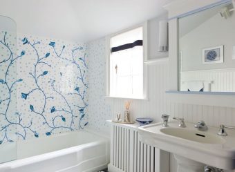 Opções de azulejo de banheiro: 185+ (foto) opções de parede