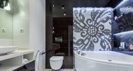 Opções de azulejo de banheiro: 185+ (foto) opções de parede