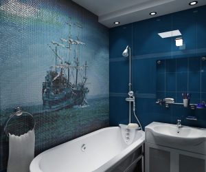 Opções de azulejo de banheiro: 185+ (foto) opções de parede