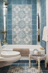 Opções de azulejo de banheiro: 185+ (foto) opções de parede